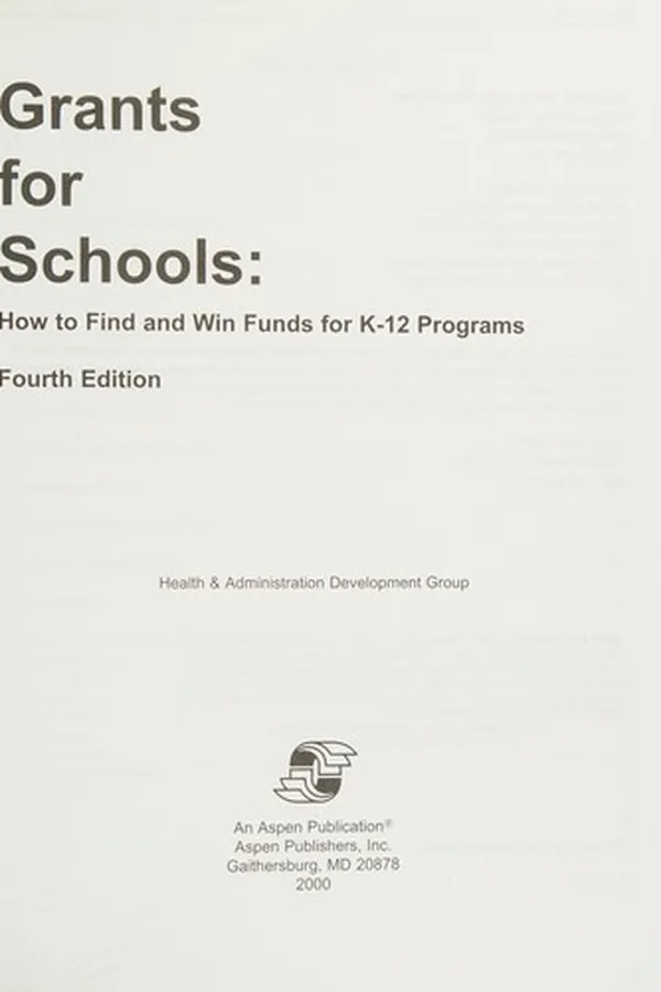 Capa de Grants For Schools