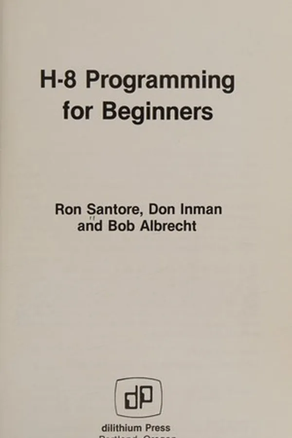 Capa de H-8 programming for beginners