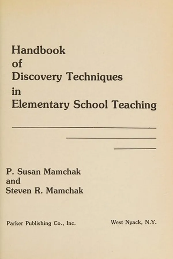 Capa de Handbook of discovery techniques in elementary school teaching