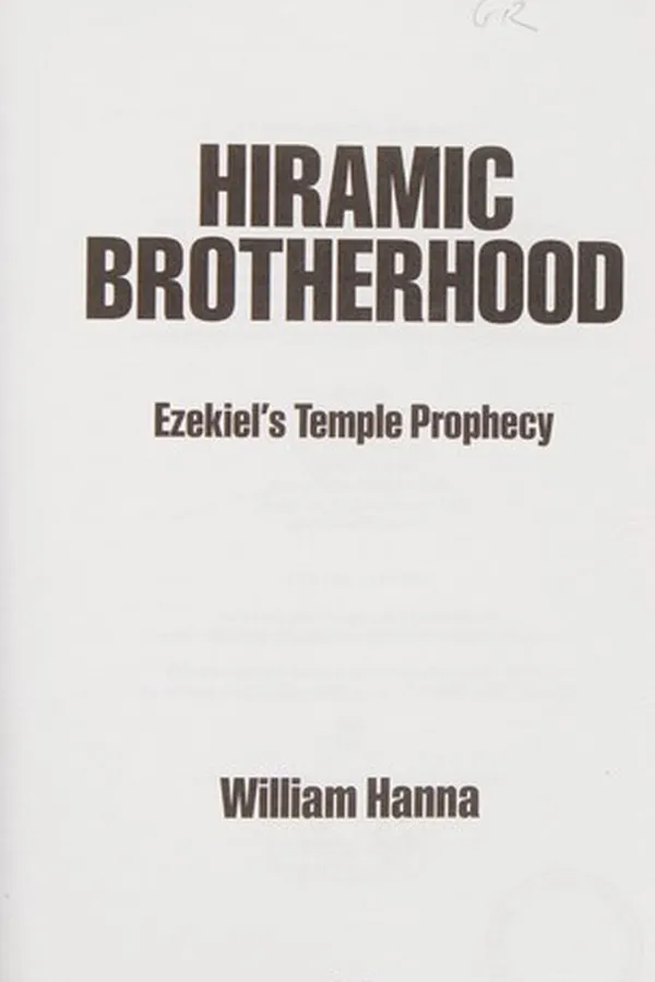 Capa de Hiramic Brotherhood