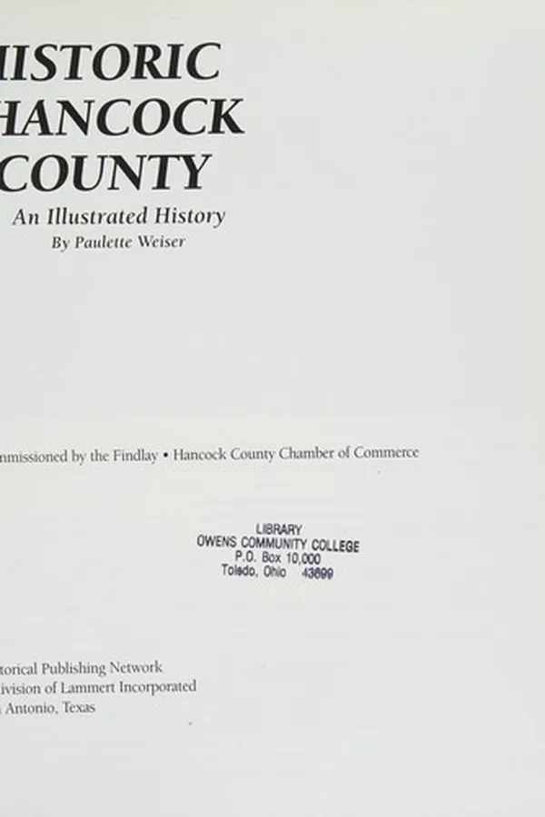 Cover of Historic Hancock County