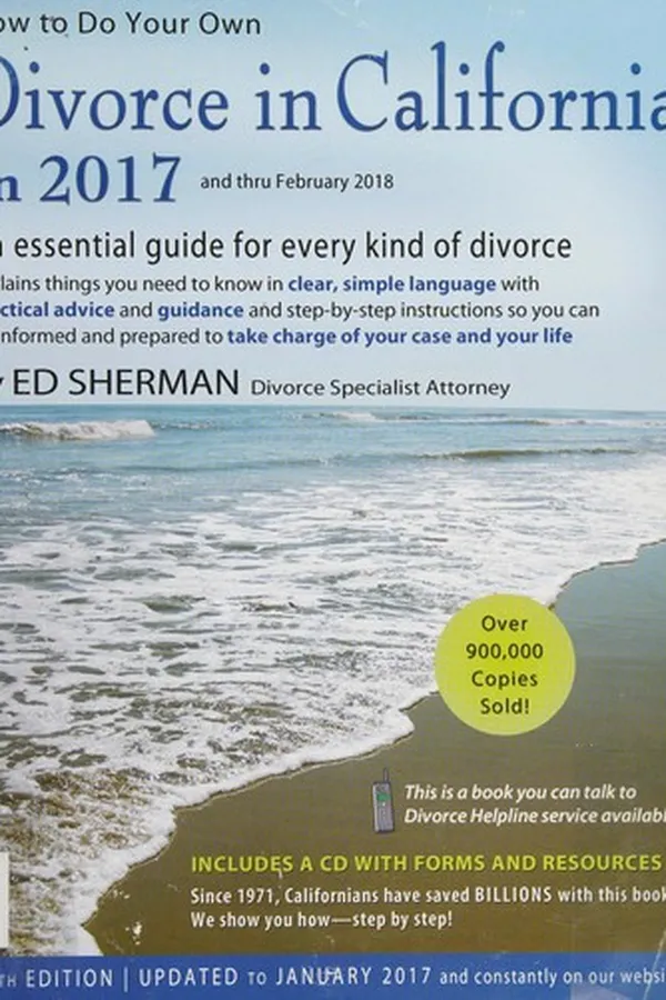 Capa de How to do your own divorce in California in 2017
