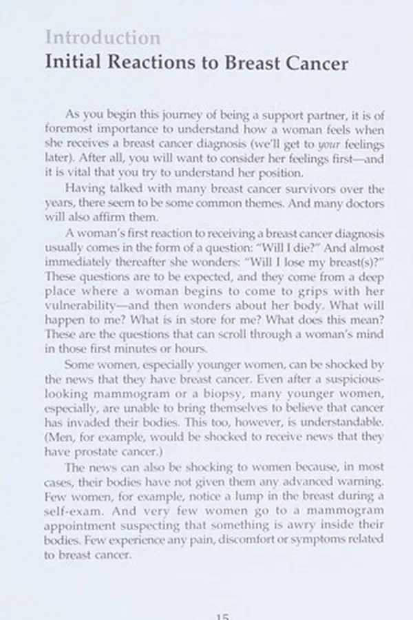 Capa de Husband's guide to breast cancer