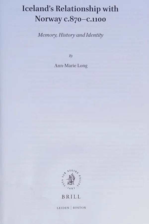 Capa de Iceland's Relationship with Norway C. 870 - C. 1100