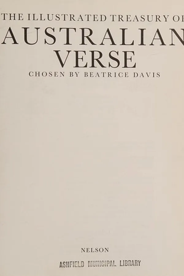Capa de The Illustrated treasury of Australian verse