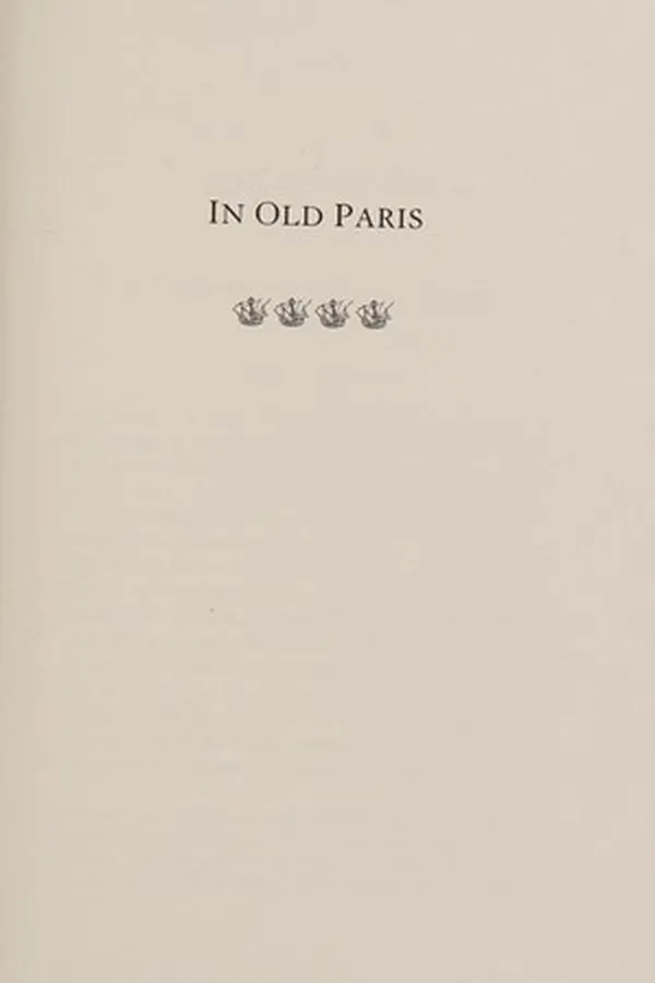 Capa de In old Paris