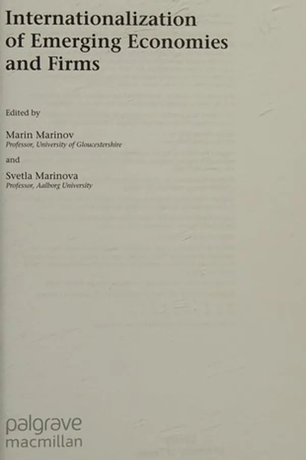 Capa de Internationalization of emerging economies and firms