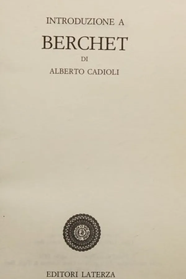 Capa de Introduzione a Berchet