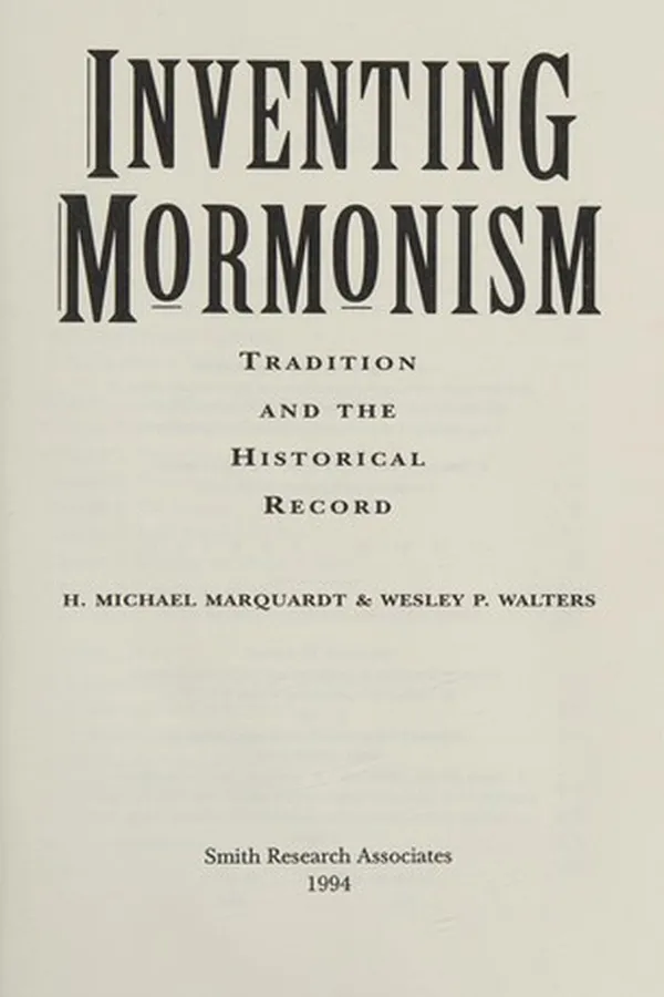 Cover of Inventing Mormonism
