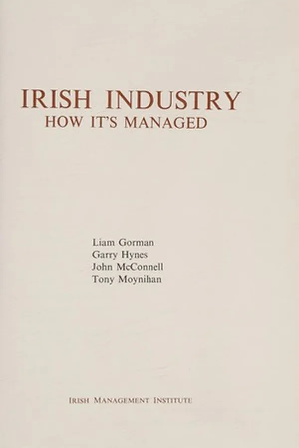 Capa de Irish industry