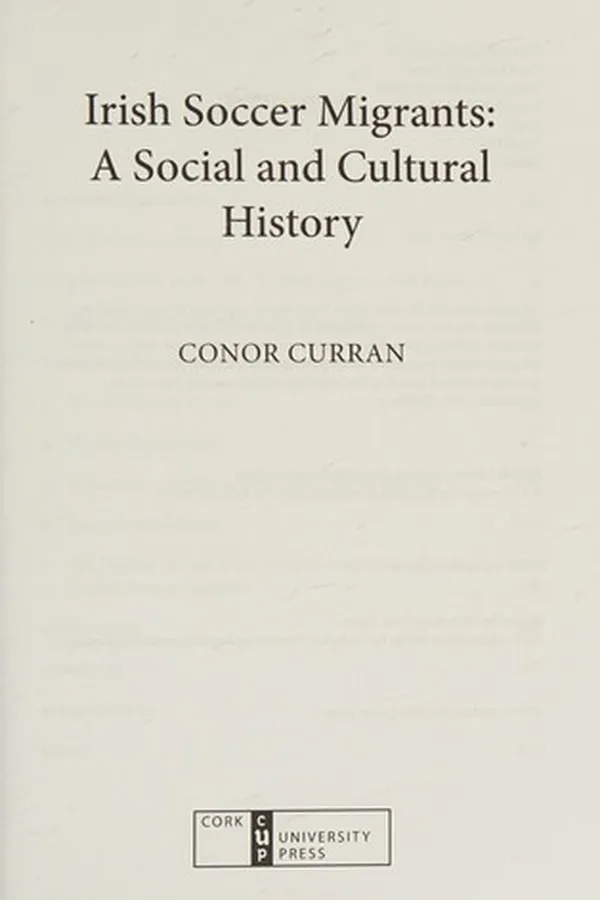 Capa de Irish Soccer Migrants