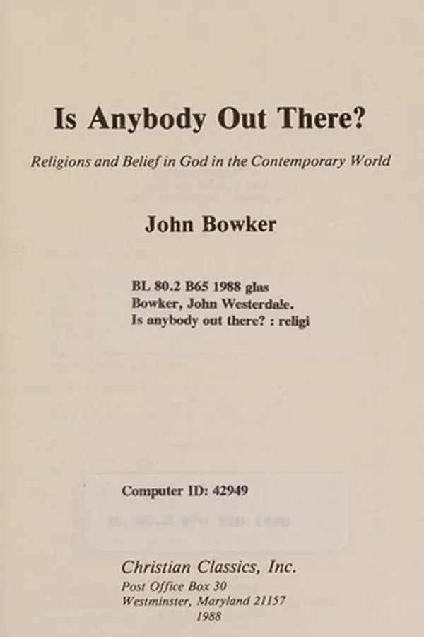 Capa de Is anybody out there?