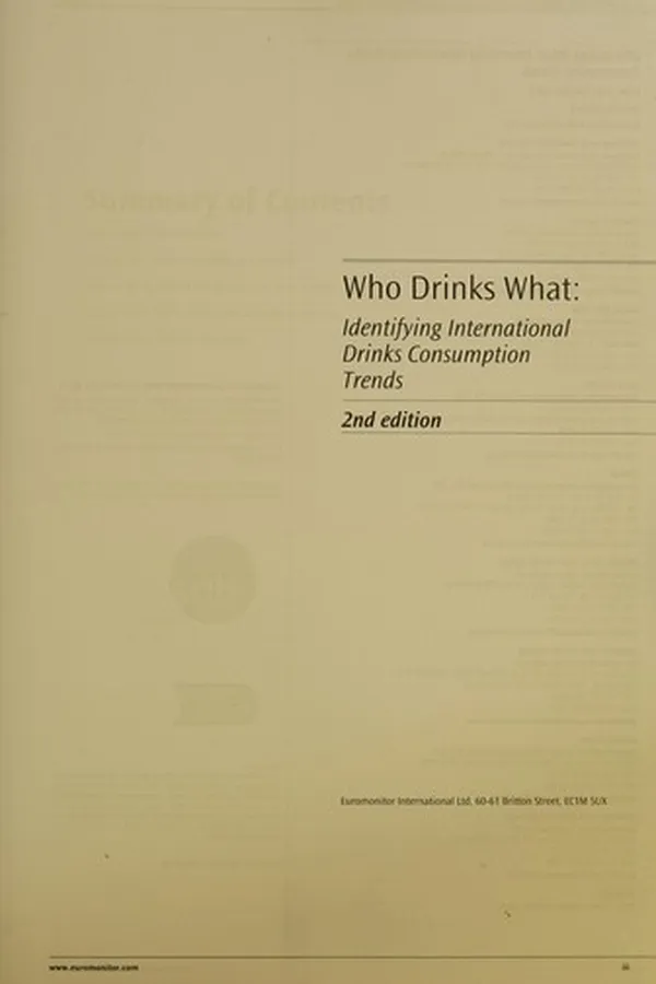 Capa de Who drinks what