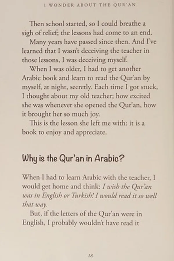 Capa de I Wonder about the Qur'an