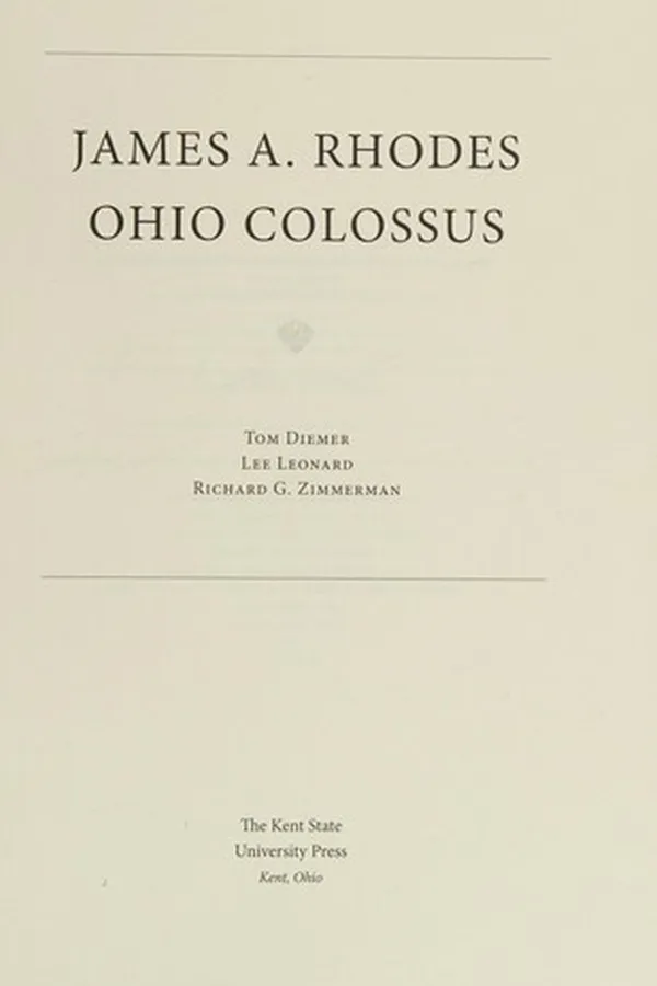 Capa de James A. Rhodes