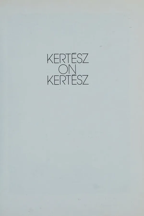 Capa de Kertész on Kertész