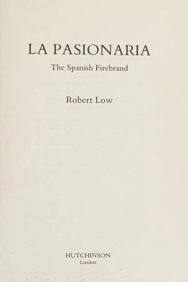 Capa de La Pasionaria