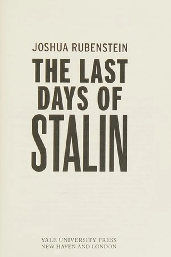 Capa de The last days of Stalin