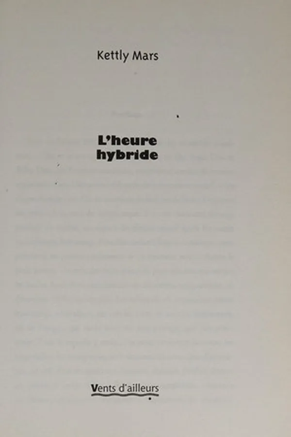 Capa de L'heure hybride