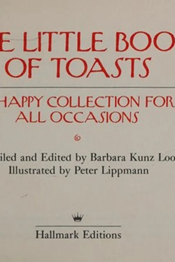 Capa de The Little book of toasts