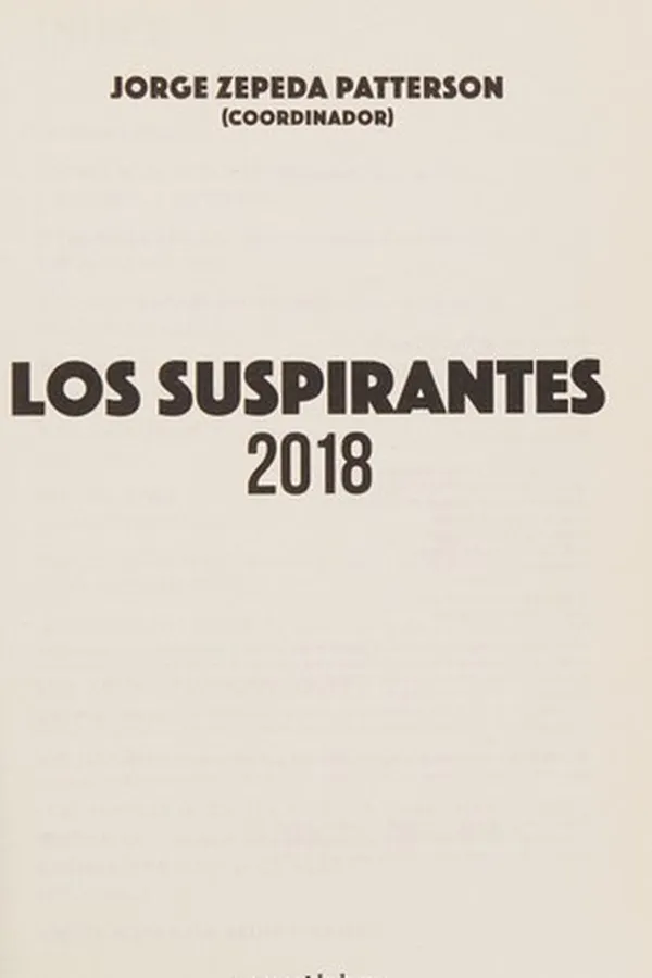 Capa de Los suspirantes 2018