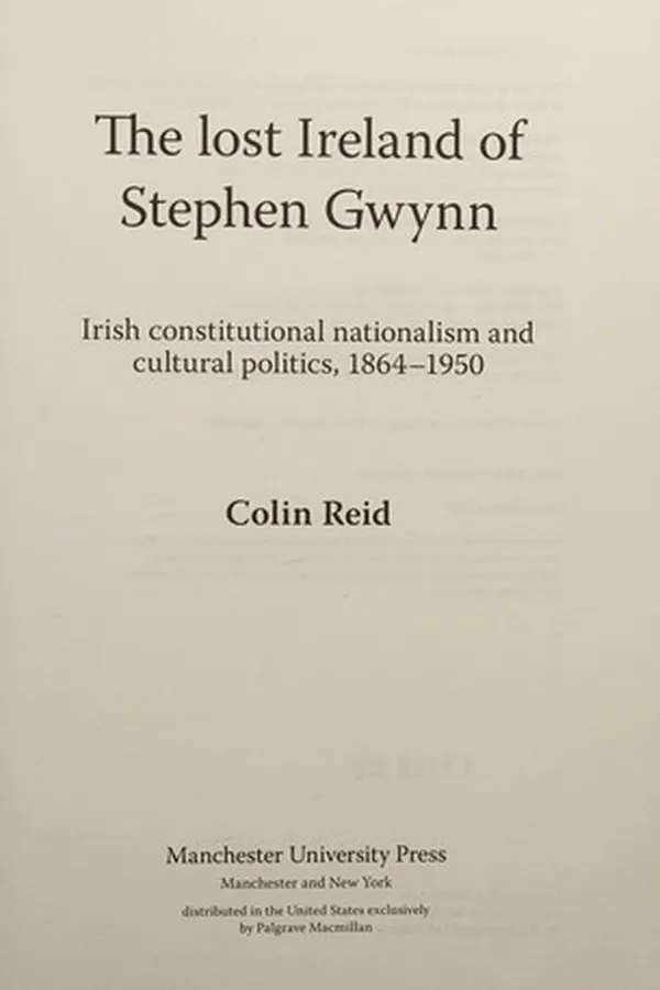 Capa de The lost Ireland of Stephen Gwynn