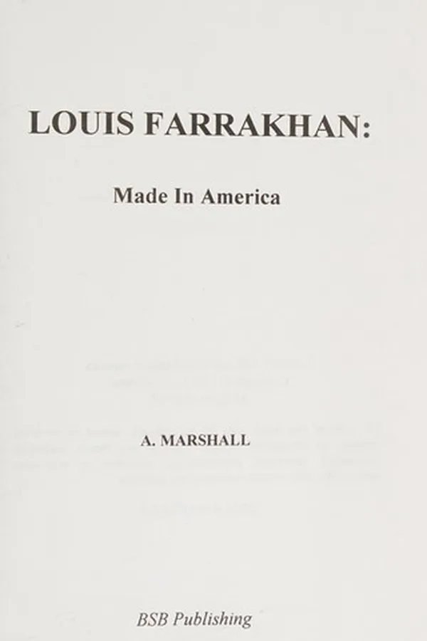 Capa de Louis Farrakhan