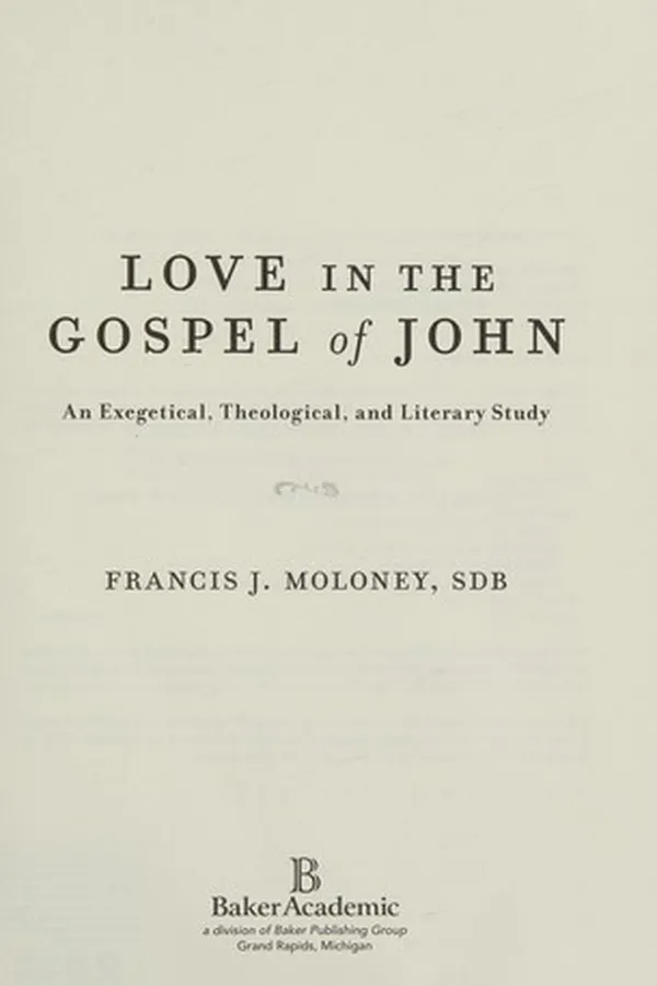 Capa de Love in the gospel of John