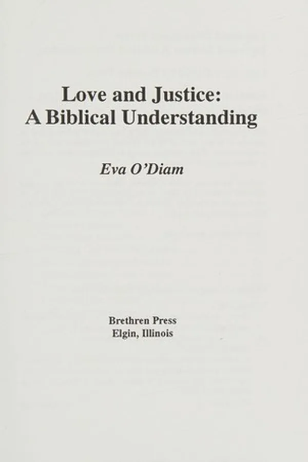 Capa de Love and justice