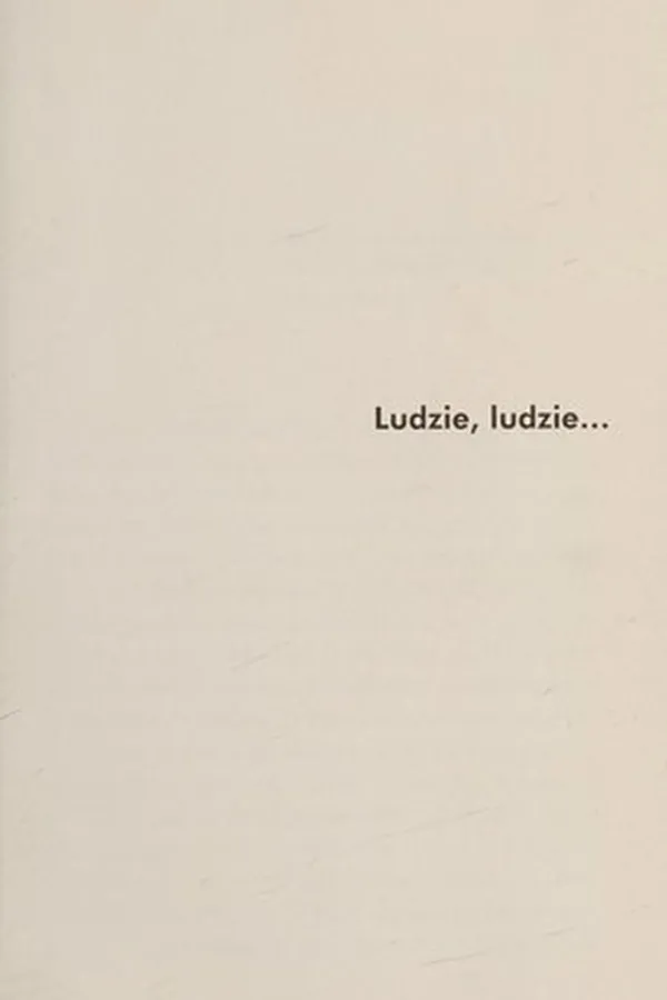 Capa de Ludzie, ludzie...