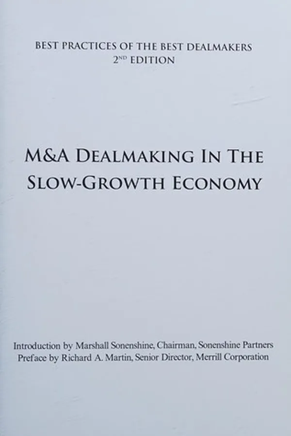 Capa de Successful M&a Strategies in the Slow-Growth Era