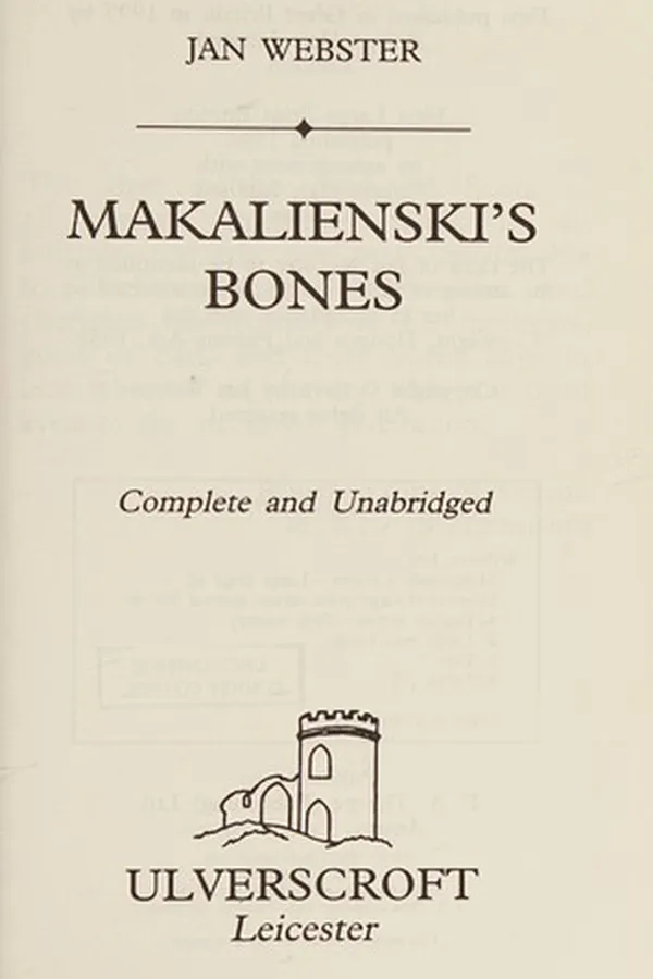 Capa de Makalienski's Bones
