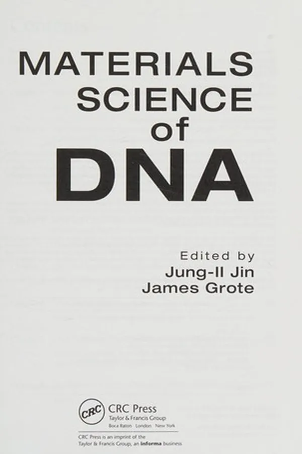 Capa de Materials science of DNA