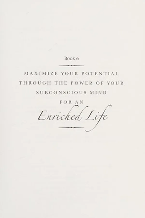 Capa de Maximize your potential through the power of your subconscious mind for an enriched life