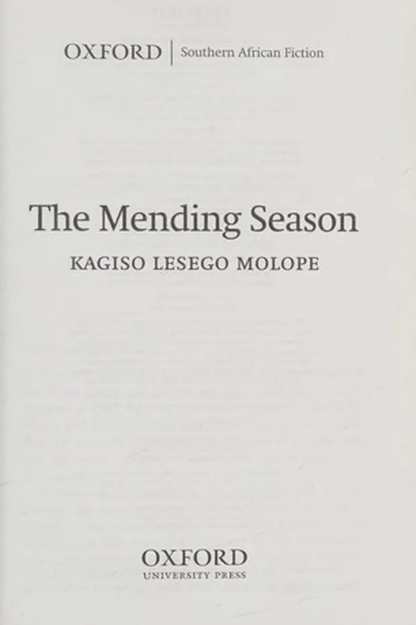 Capa de The mending season