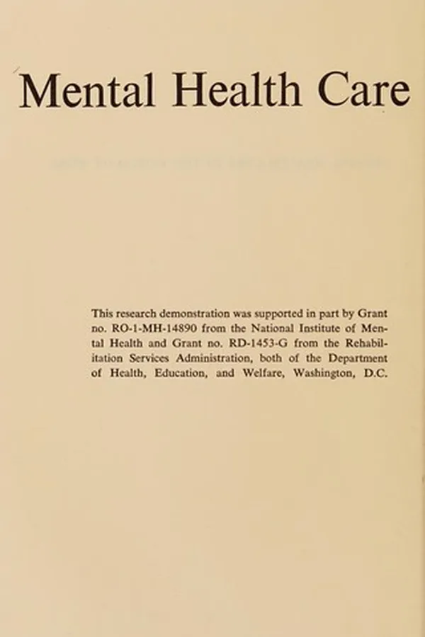 Capa de Mental health care in the world of work