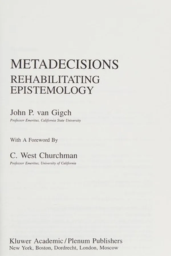 Capa de Metadecisions