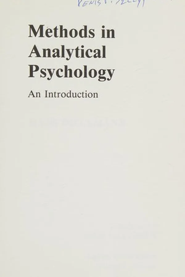 Cover of Methods in analytical psychology
