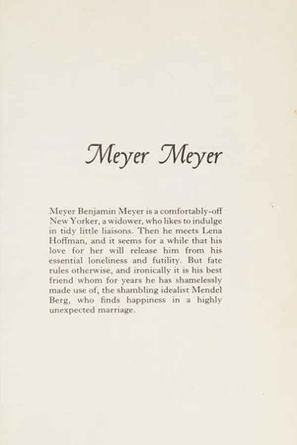 Cover of Meyer Meyer