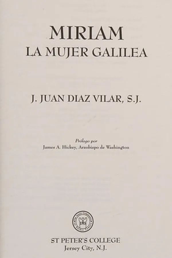 Capa de Miriam, la mujer galilea