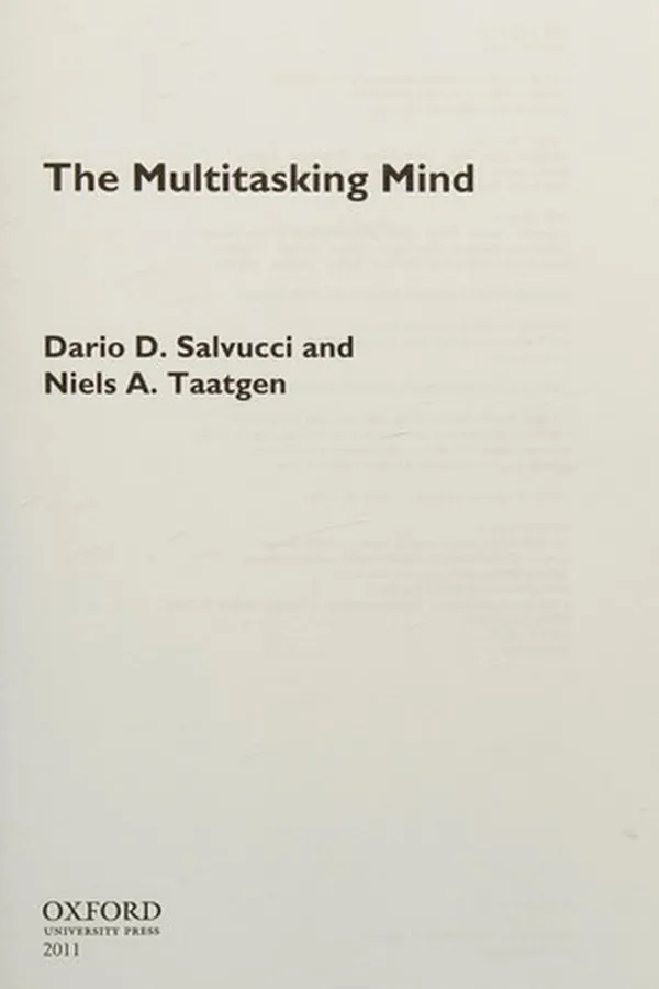 Capa de The multitasking mind