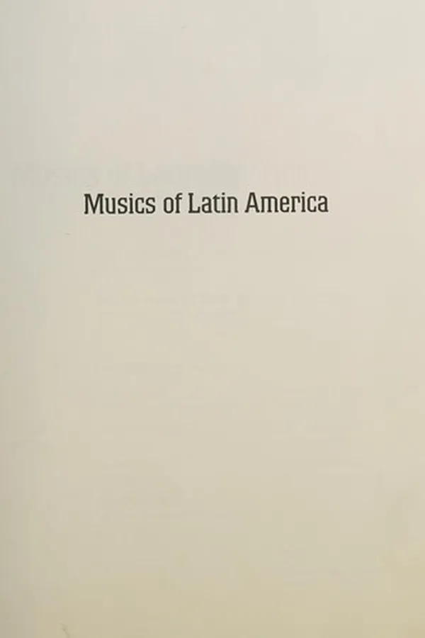 Capa de Musics of Latin America