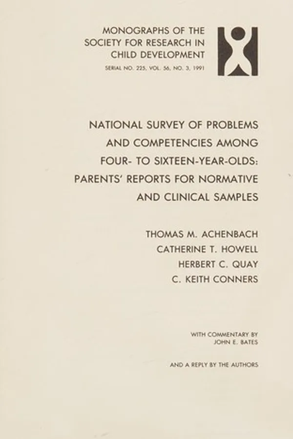 Capa de National survey of problems and competencies among four- to sixteen-year-olds