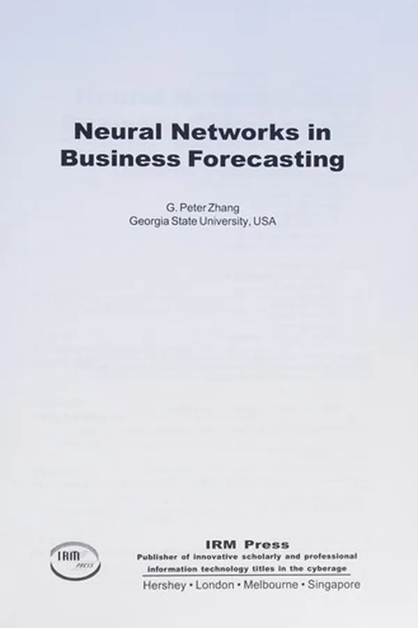 Capa de Neural networks in business forecasting