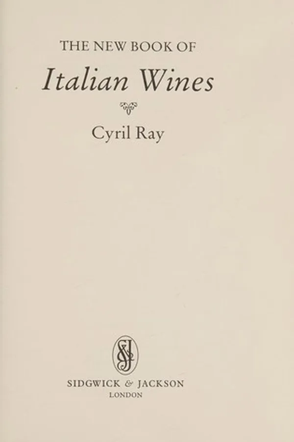 Capa de The new book of Italian wines