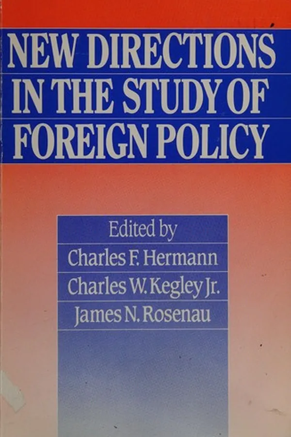 Capa de New directions in the study of foreign policy