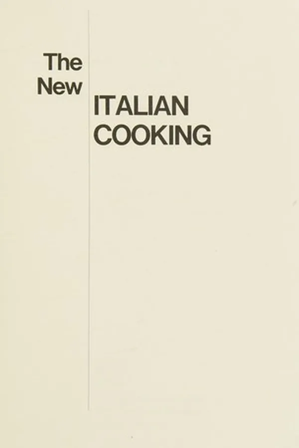 Capa de The new Italian cooking