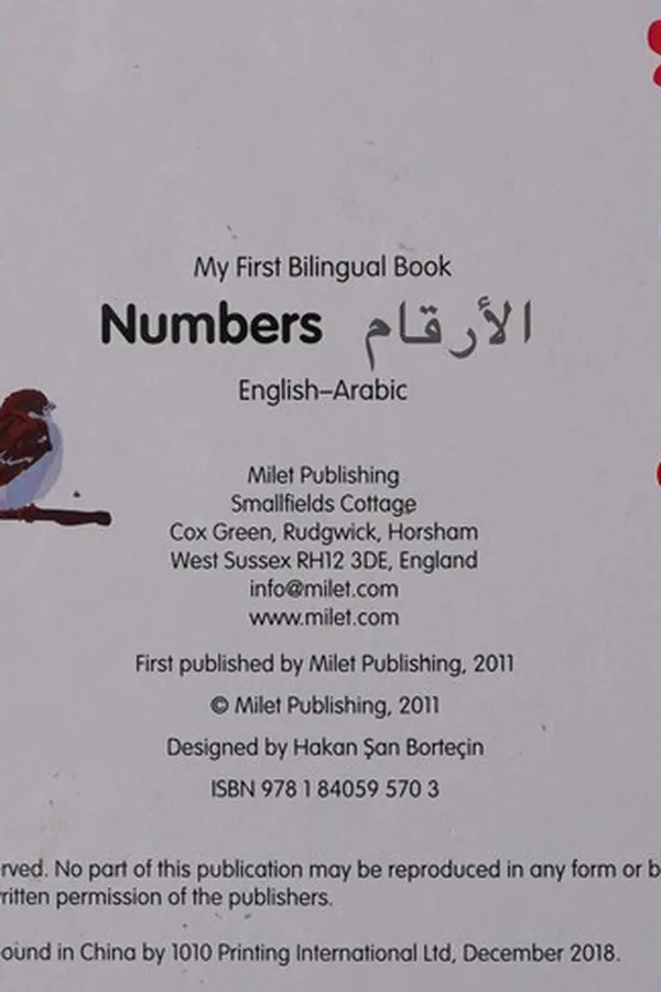 Capa de My First Bilingual Book-Numbers (English-Arabic)