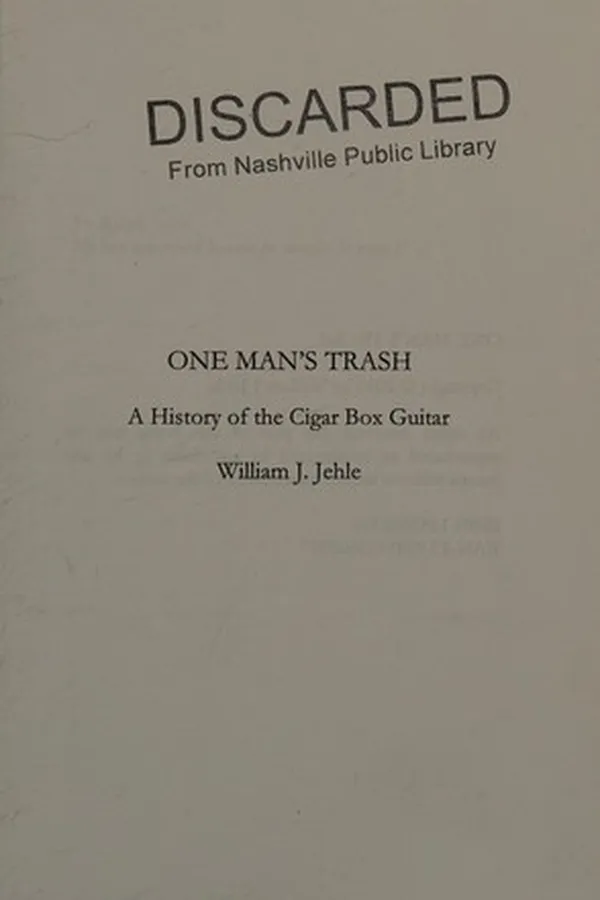 Capa de One Man's Trash