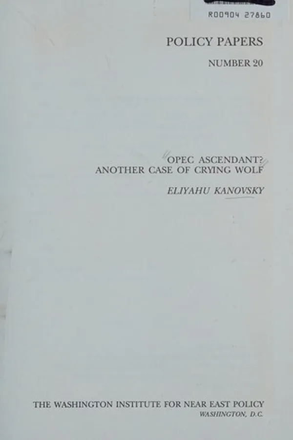Capa de OPEC ascendant?